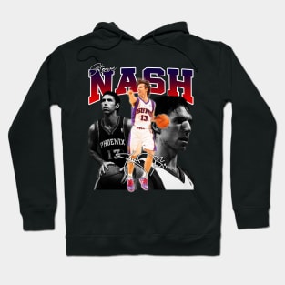 Steve Nash Basketball Legend Signature Vintage Retro 80s 90s Bootleg Rap Style Hoodie